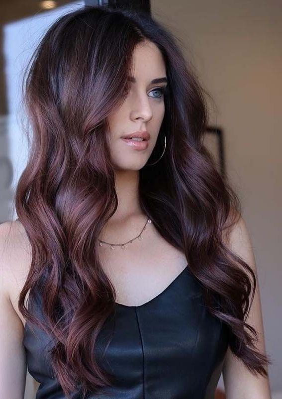Best Raspberry Brown Hair Color Shades For Women 2021 | Fall Hair Color For  Brunettes, Brown Hair Color Shades, Hair Color Auburn For Latest Raspberry Gold Sombre Haircuts (Photo 22 of 25)