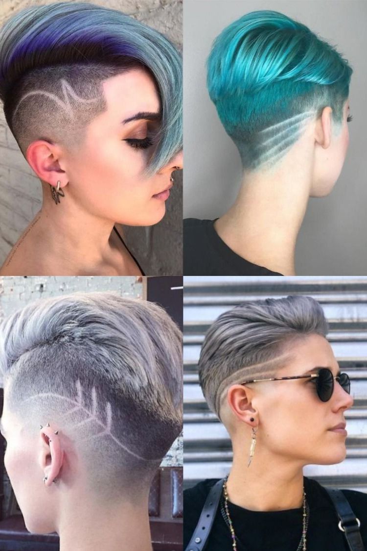 Best Shaved Hairstyles For Women ( 20 Photos ) – Inspired Beauty | Shaved  Side Hairstyles, Short Hair Styles, Shaved Hair Women Intended For Short Women Hairstyles With Shaved Sides (View 2 of 25)