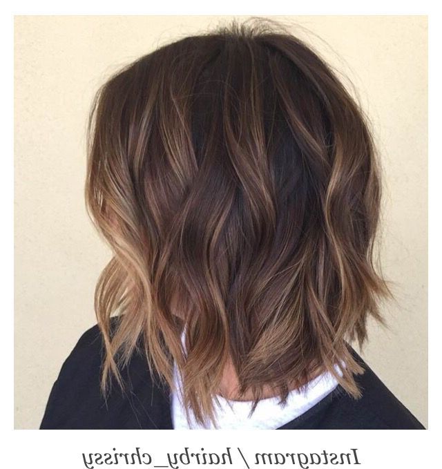 Caramel, Honey, And Soft Gold Baby Lights Wavy Bob + Babylights | Hair  Color Balayage, Balayage Hair, Hair Styles Within Textured Bob Hairstyles With Babylights (View 15 of 25)