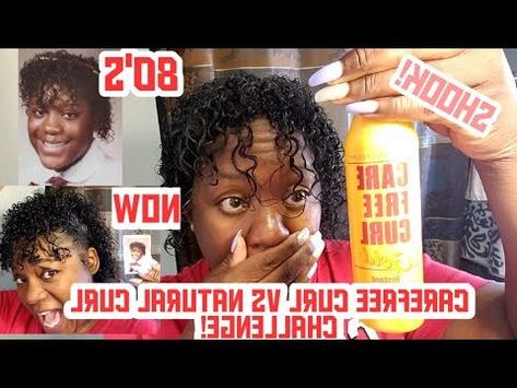 Carefree Curl Vs Natural Curl Challenge | I Dare You!? Shocking Results! –  Youtube | Jheri Curl, Natural Curls Hairstyles, Natural Curls Regarding Most Up To Date Carefree Curls Haircuts (View 13 of 25)