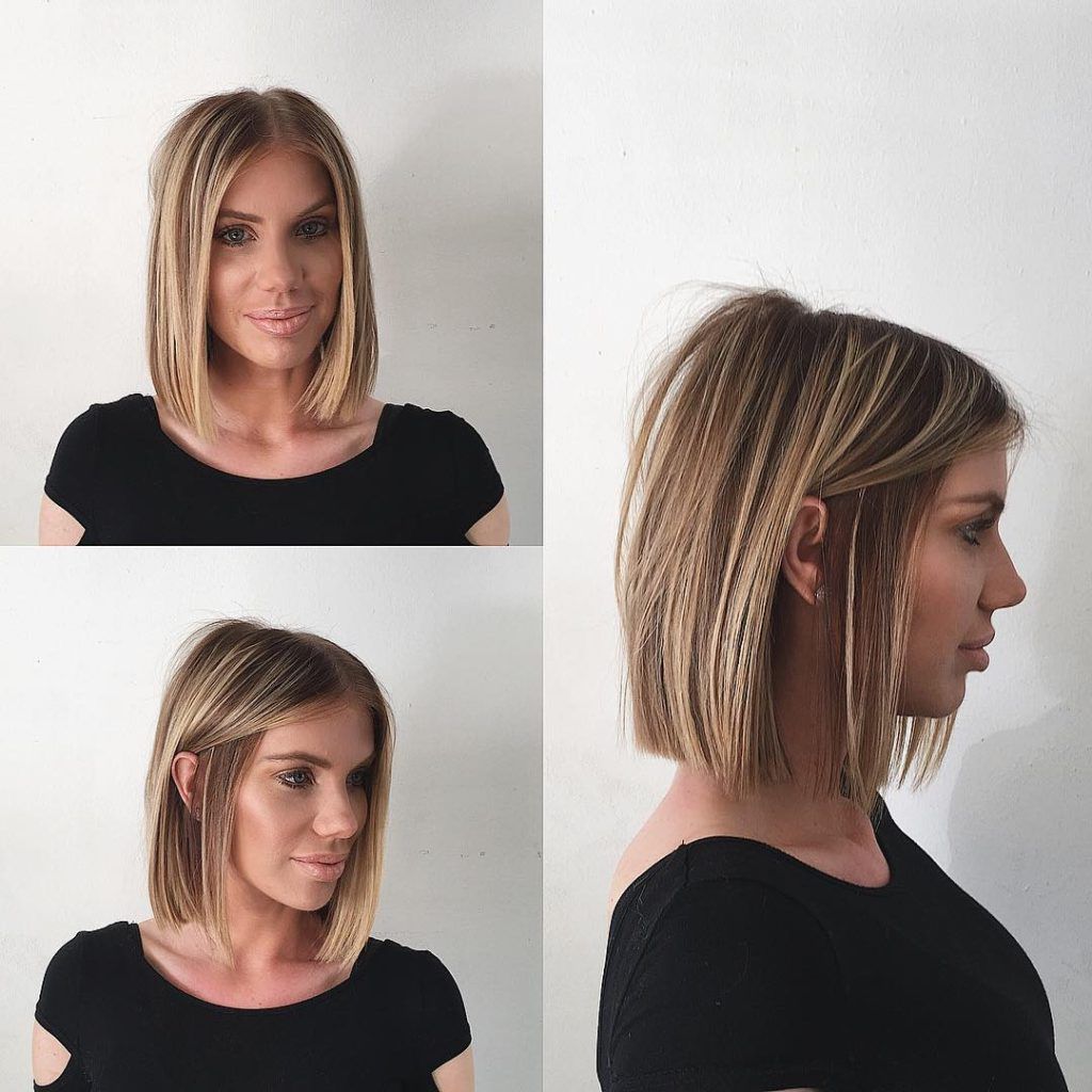 Chic Blunt Blonde Bob With Highlights – The Latest Hairstyles For Men And  Women (2020) – Hairstyleology Inside Best And Newest Classy Medium Blonde Bob Haircuts (Photo 24 of 25)