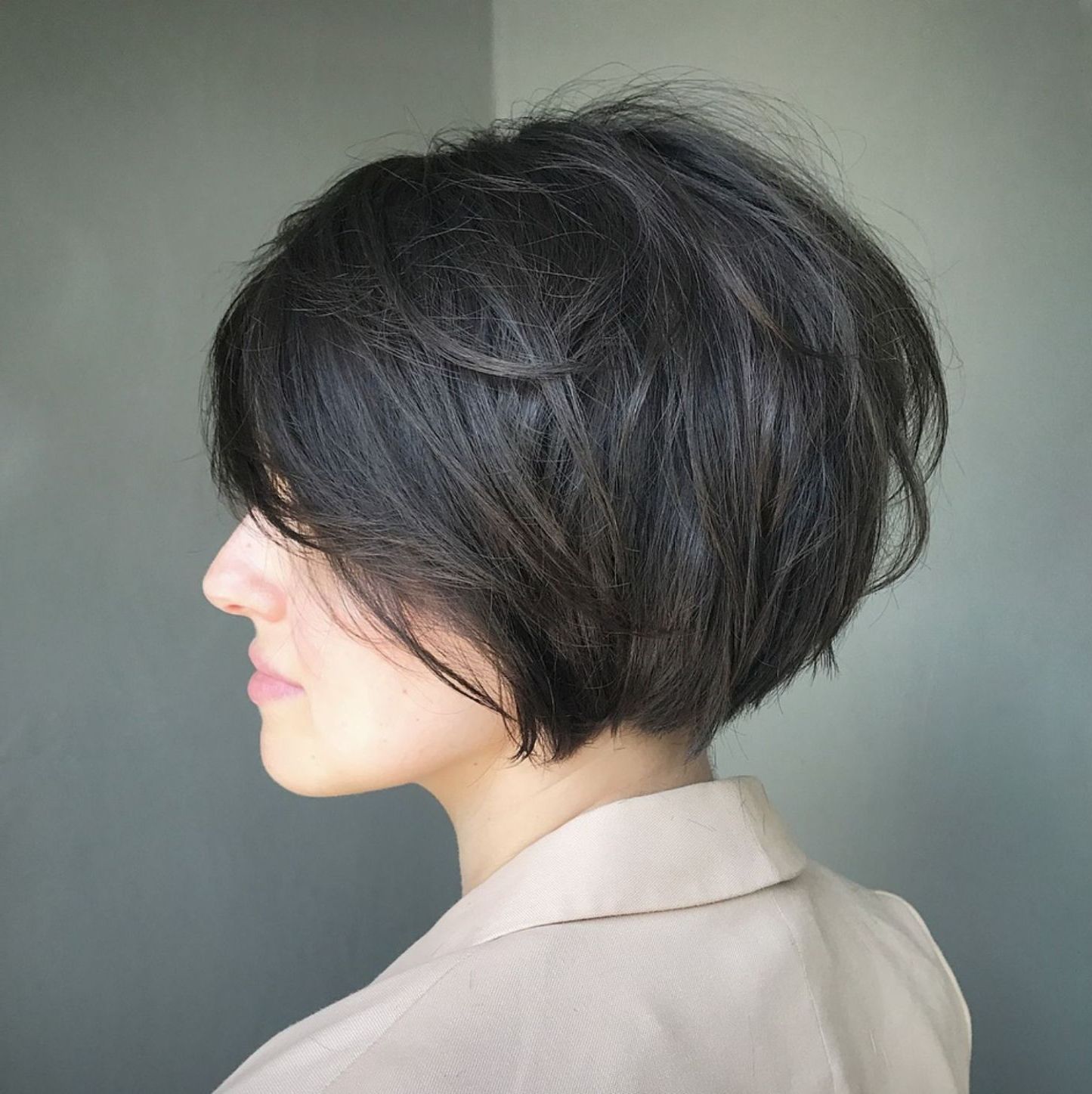 Épinglé Sur Beauty, Hair, Products Pertaining To Layered Messy Pixie Bob Hairstyles (View 25 of 25)