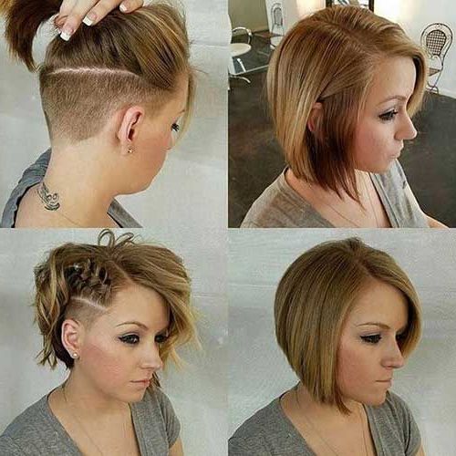 Good Looking Bob Hairstyles For Rounded Faces | Bob Hairstyle | Short  Hair Undercut, Haircut For Thick Hair, Hair Styles For A Line Bob Hairstyles With An Undercut (View 10 of 25)