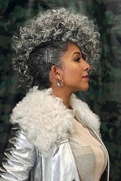 Gray Hairstyles For Curly Hair – It's Rosy With Regard To Most Recently Silver Loose Curls Haircuts (View 16 of 25)