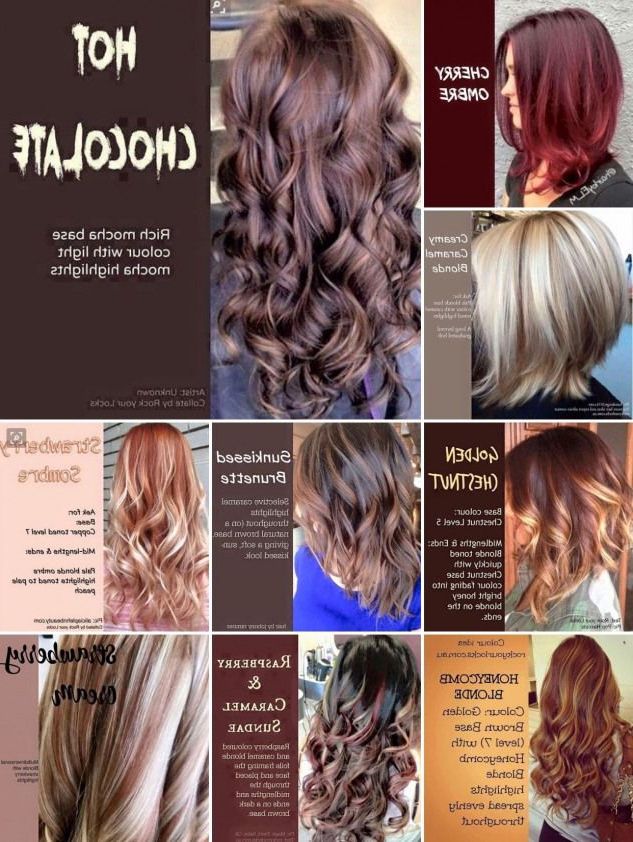Haircuttypes #haircut #types #chart | Level 7 Hair Color, Fall Hair, Hair  Color Highlights Throughout Best And Newest Raspberry Gold Sombre Haircuts (View 12 of 25)