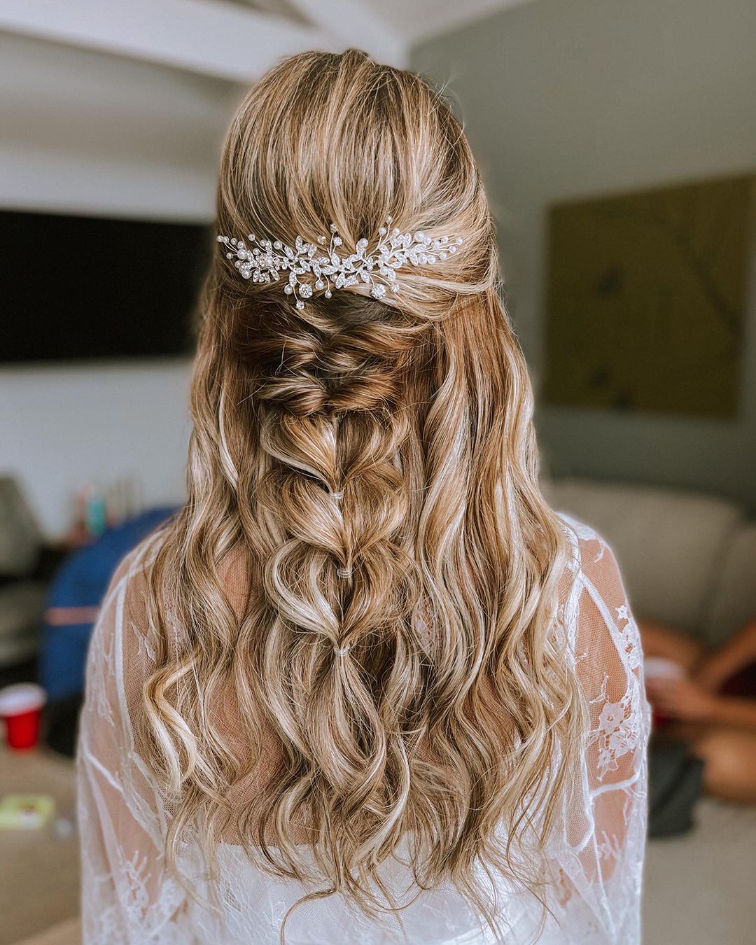 Half Up Half Down Wedding Hairstyles 2022/23 Guide: 70+ Looks With Most Recently Headband Braid Half Up Hairstyles (Photo 23 of 25)