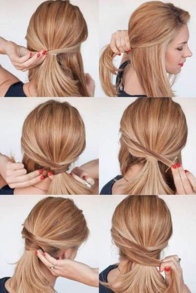 How To Do An Easy Daily Hairstyle For Medium Hair? Quick Tutorials With Best And Newest Easy Hairstyles For Medium Length Hair (Photo 25 of 25)