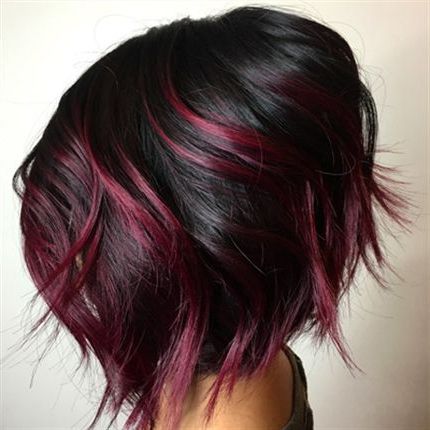How To: Textured Magenta Bob – Behindthechair | Short Hair Balayage,  Cool Hair Color, Hair Styles With 2018 Inverted Magenta Lob Haircuts (View 17 of 25)