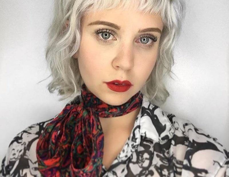 Icy Platinum Blonde Layered Bob With Messy Wavy Texture And Baby Fringe –  The Latest Hairstyles For Men And Women (2020) – Hairstyleology With Messy, Wavy & Icy Blonde Bob Hairstyles (View 17 of 25)