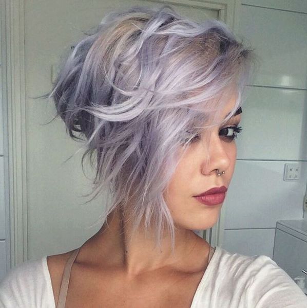 Imgur Post | Lavender Hair, Lilac Hair, Short Hair Styles Inside Edgy Lavender Short Hairstyles With Aqua Tones (Photo 25 of 25)
