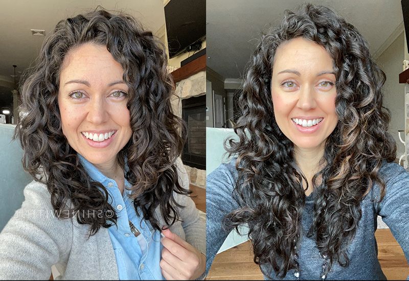 Layered Curly Hair: The Big Chop For Spring – Shine With Jl Throughout Current Layered Curly Medium Length Hairstyles (View 15 of 25)