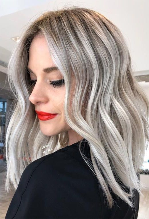 Lob Haircut Trend: 63 On Trend Long Bob Haircuts & Hairstyles To Inspire | Ash  Blonde Hair Colour, Cool Blonde Hair, Blending Gray Hair With 2018 Lob Haircuts With Ash Blonde Highlights (View 2 of 25)