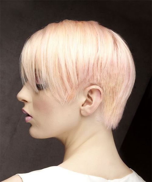 Longer Asymmetrical Pixie With Side Swept Bangs Regarding Side Swept Long Layered Pixie Hairstyles (View 21 of 25)