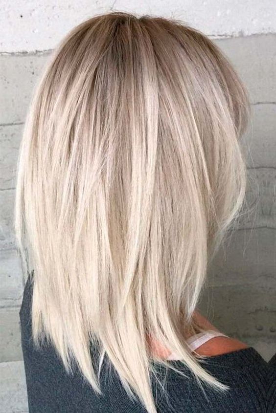 Medium Length Hairstyles To Rock This Spring ? See More:  Http://glaminati/medium Length Hairstyles Long Thic… | Hair Styles,  Long Hair Styles, Thick Hair Styles For Latest Shoulder Length Straight Haircuts (View 14 of 25)