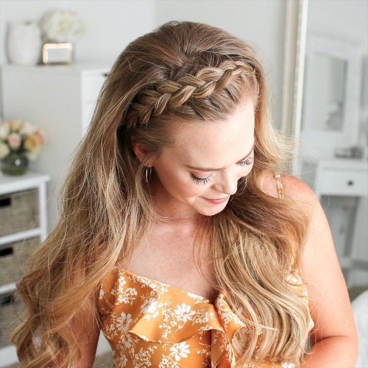 Melissa Cook ( Missy ) On Instagram: “dutch Headband Braid ? Click The  Link In My Profile To Learn … | Messy Short Hair, Braided Crown Hairstyles,  Crown Hairstyles With Regard To Recent Headband Braid Half Up Hairstyles (View 2 of 25)