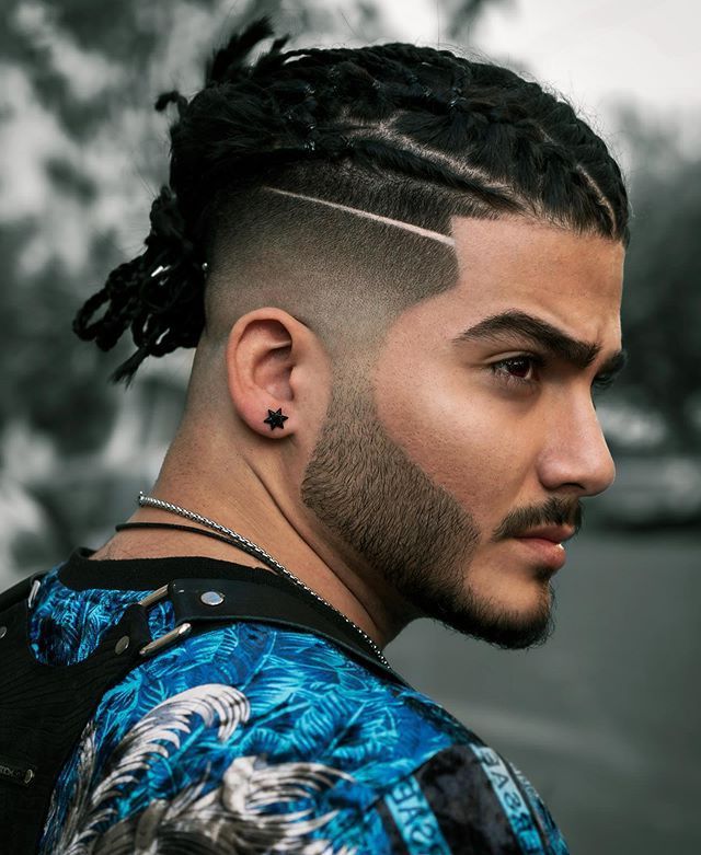 Men's Hair, Haircuts, Fade Haircuts, Short, Medium, Long, Buzzed, Side  Part, Long Top, Short Sides, Hair… | Haircuts For Men, Men Hair Color, Mens Braids  Hairstyles Pertaining To Braided Top Hairstyles With Short Sides (View 3 of 25)