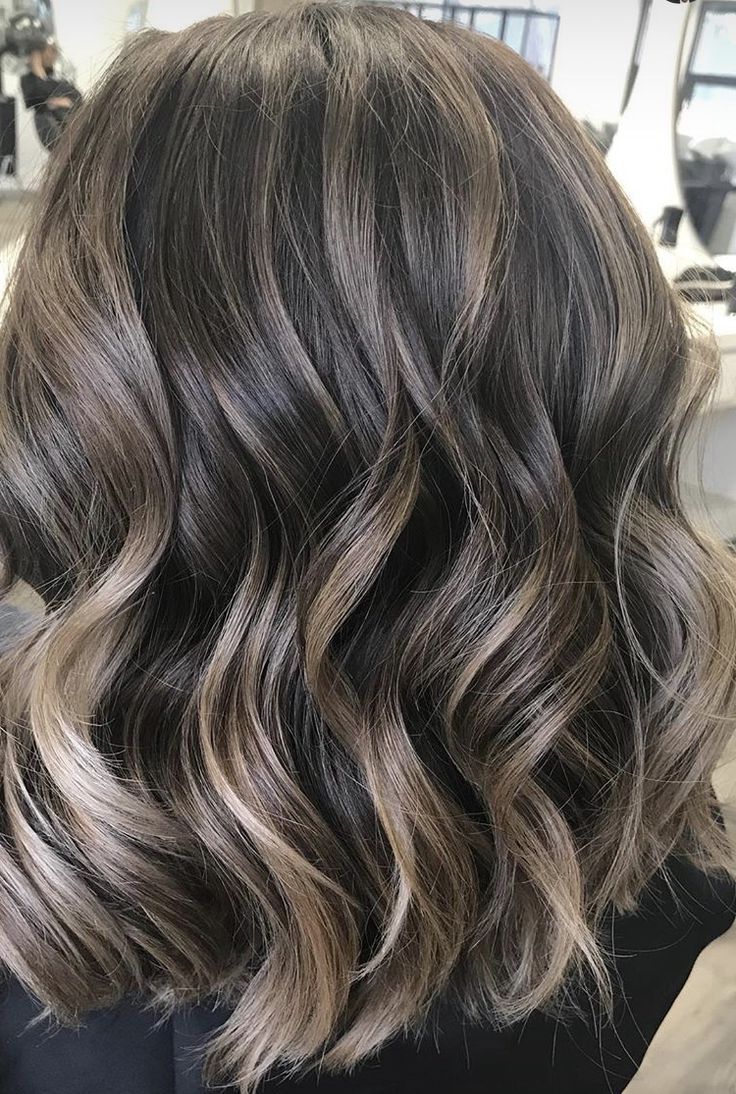 My Hair Donedvcolour. Brunette Balayagedvcolour On Instagram. Short  Hair. Highlights. Beachy Waves. | Haare Balayage, Haarfarben, Haarfarben  Ideen Inside Short Hair Hairstyles With Blueberry Balayage (Photo 2 of 25)