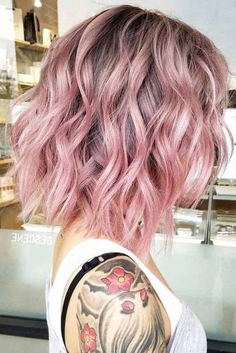 Non Boring Ways To Wear A Lob Haircut | Pastel Pink Hair, Hair Styles, Long Hair  Styles Within Best And Newest Pink Balayage Haircuts For Wavy Lob (Photo 2 of 25)