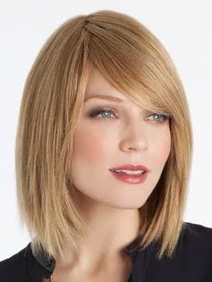 Pin Auf Hair Intended For Long Side Bangs Blunt Bob Hairstyles (View 9 of 25)