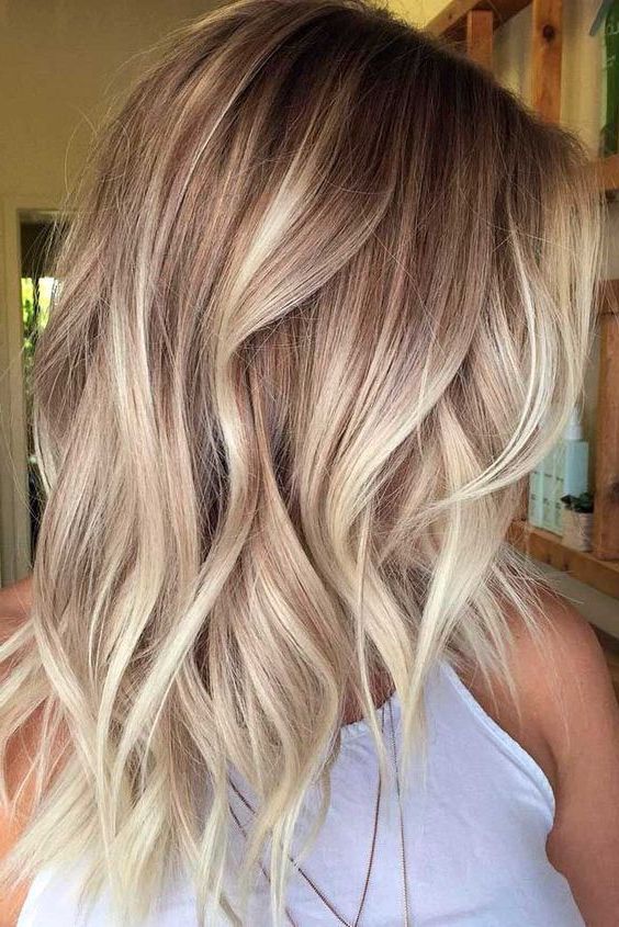 Pin On All The Stuff I Care About – All Posts Intended For Latest Waves Haircuts With Blonde Ombre (View 17 of 25)