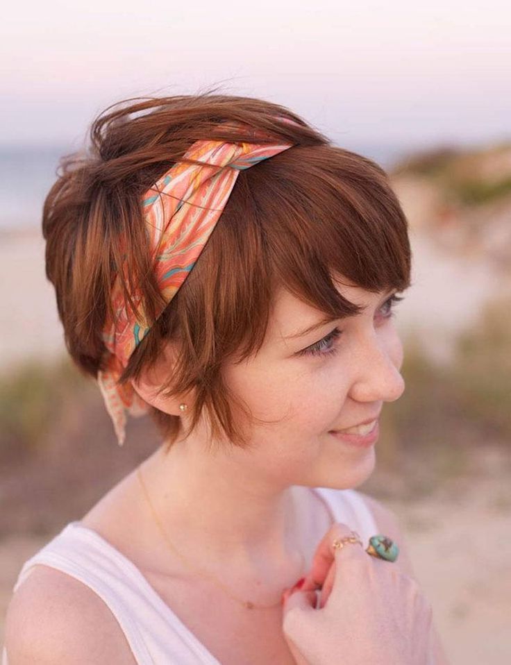 Pin On Beauty With Wavy Pixie Hairstyles With Scarf (View 8 of 25)