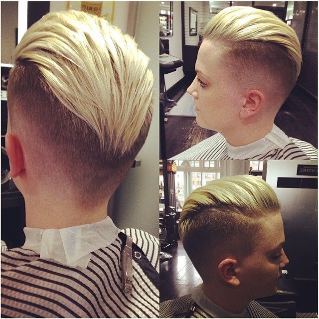 Pin On Blonde Hair Pertaining To Side Parted Pixie Hairstyles With An Undercut (View 13 of 25)