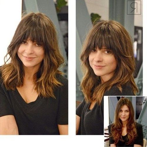 Pin On Grace And Delicacy Throughout Recent Medium Length Haircuts With Arched Bangs (View 10 of 25)