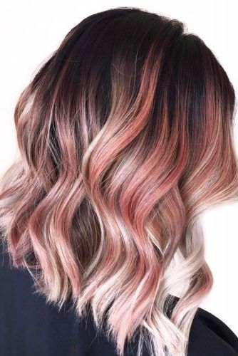 Pin On Hair Color With Regard To Recent Pink Balayage Haircuts For Wavy Lob (Photo 18 of 25)