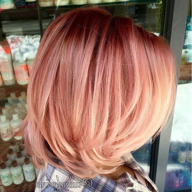 Pin On Hair Throughout Recent Raspberry Gold Sombre Haircuts (View 7 of 25)