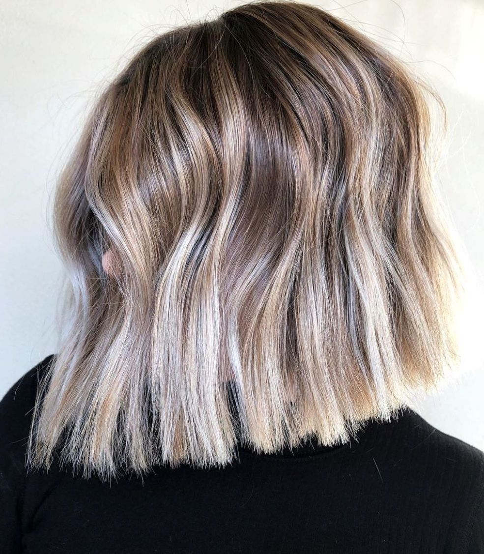 Pin On Hair To Love In Latest Blunt Beige Blonde Lob Haircuts (View 19 of 25)