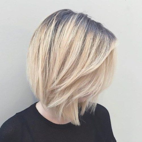 Pin On Highlights Inside Recent Lob Haircuts With Swoopy Face Framing Layers (View 6 of 25)