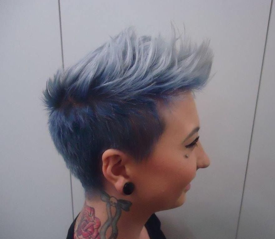 Pin On Hurrs For Blue Punky Pixie Hairstyles With Undercut (View 10 of 25)