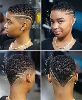 Pin On Niya Inside Short Hairstyles With Buzzed Lines (View 11 of 25)