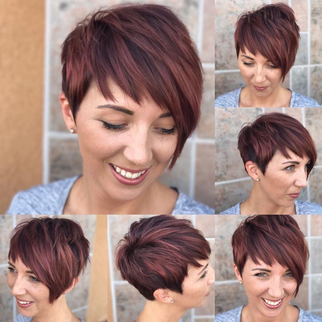 Pin On Short Hairstyles With Regard To Pixie Bob Hairstyles With Braided Bang (View 12 of 25)