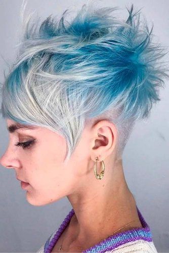 Pin On Y.l.s. (your Lady Says) Throughout Blue Punky Pixie Hairstyles With Undercut (Photo 19 of 25)