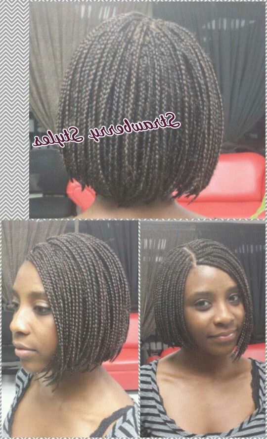 Pinstrawberry Styles On Weaves And Extensions | Bob Braids Hairstyles,  Beautiful Braids, Hair Styles Throughout Pixie Bob Hairstyles With Braided Bang (View 5 of 25)
