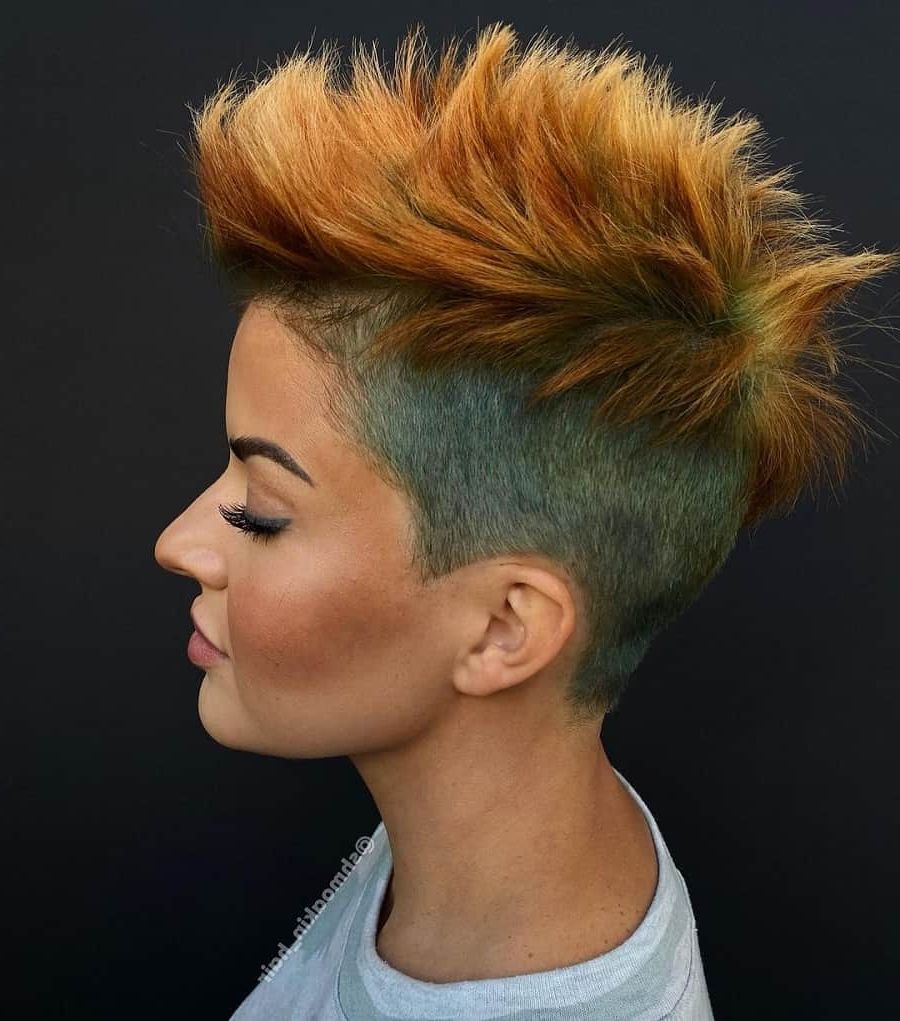 Pixie Cuts With Shaved Sides: 25 Styling Ideas For 2022 Inside Side Parted Pixie Hairstyles With An Undercut (View 7 of 25)