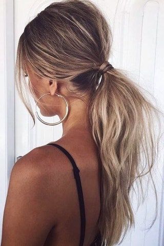 Ponytail Hairstyles 2023: Hair Up Ideas | Glamour Uk In Recent Low Pony Hairstyles With Bangs (View 8 of 25)