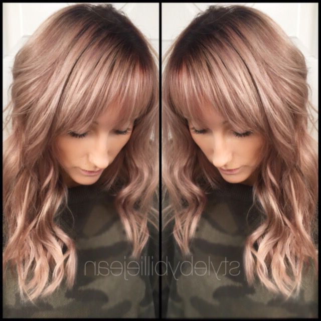Rose Gold Balayage | Hair Color Pastel, Baylage Hair, Rose Gold Hair Throughout Recent Raspberry Gold Sombre Haircuts (Photo 20 of 25)