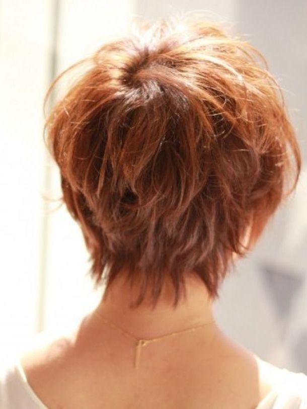 Short Hairstyle Back View | Short Hairstyle Pictures | ???????, ????????  ???????, ???????? ??? ???????? ????? Regarding Styled Back Top Hair For Stylish Short Hairstyles (View 8 of 25)