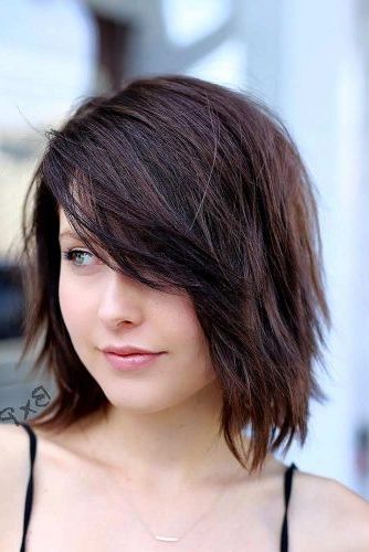 Short Layered Bob Hairstyles For Extra Volume And Dimension In Layered And Side Parted Hairstyles For Short Hair (Photo 23 of 25)
