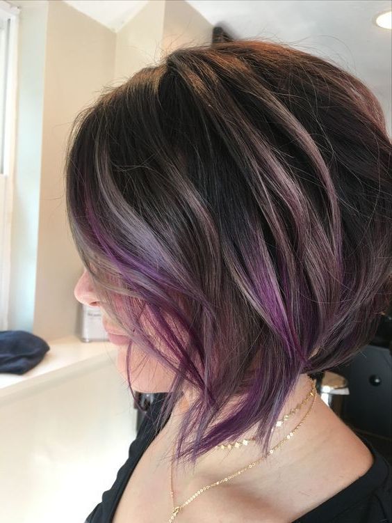 Short Ombre Hair Color Trends 2019, Short Haircuts Ideas, Ombre Color, Hair  Styles | Short Ombre Hair, Hair Styles, Hair Color Trends With Most Current Brunette To Mauve Ombre Hairstyles For Long Wavy Bob (View 8 of 25)