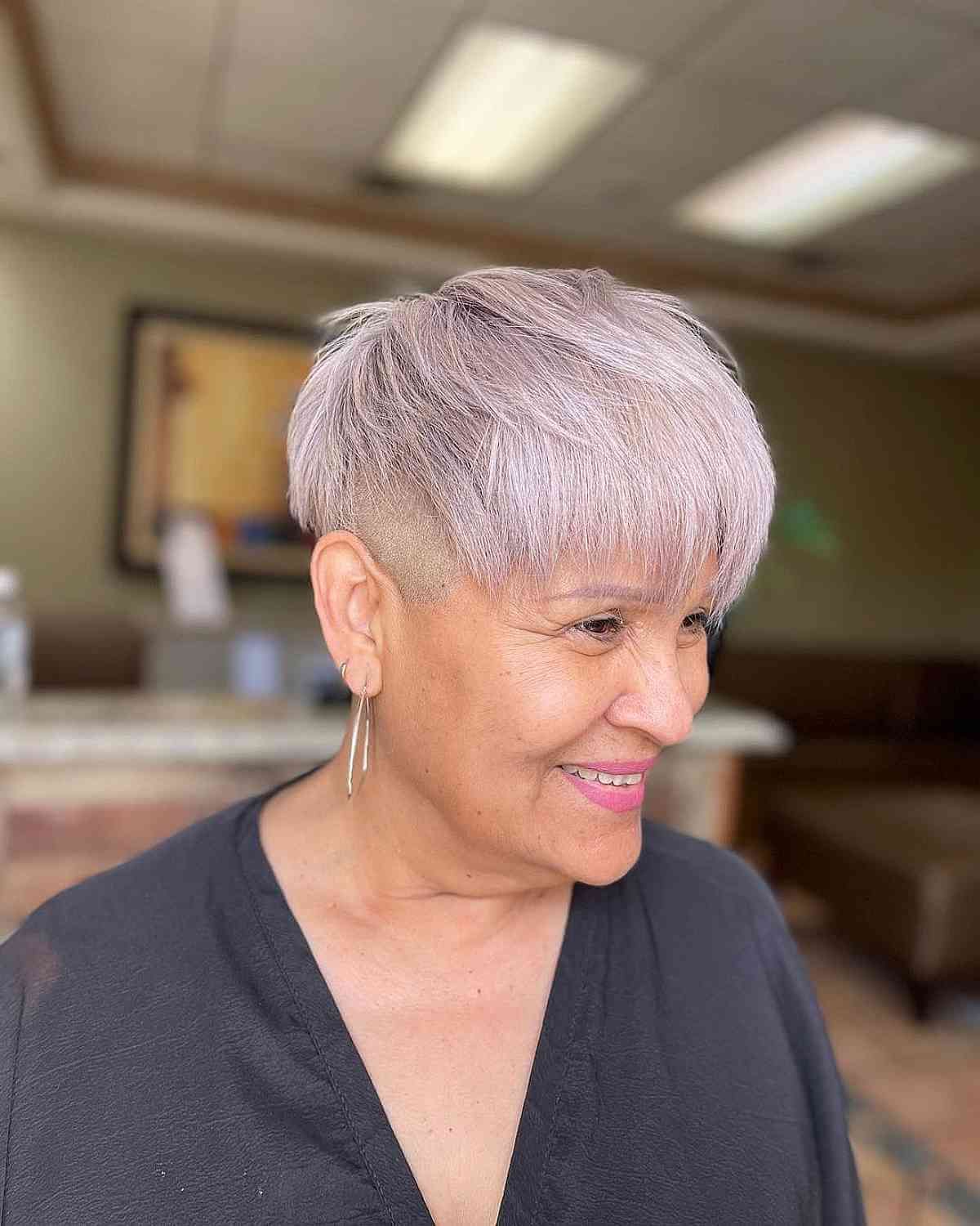The 39 Coolest Undercut Pixie Cuts Found For 2022 Pertaining To Side Parted Pixie Hairstyles With An Undercut (Photo 18 of 25)