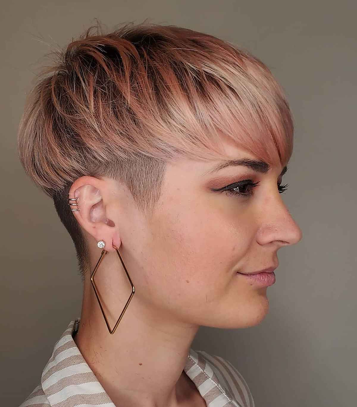 The 39 Coolest Undercut Pixie Cuts Found For 2022 Throughout Funky Disheveled Pixie Hairstyles (View 24 of 25)