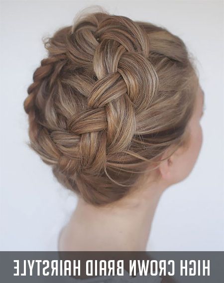 The Royal Crown Braided Hairstyle Fashion Within Newest Really Royal Braid Hairstyles (View 13 of 25)