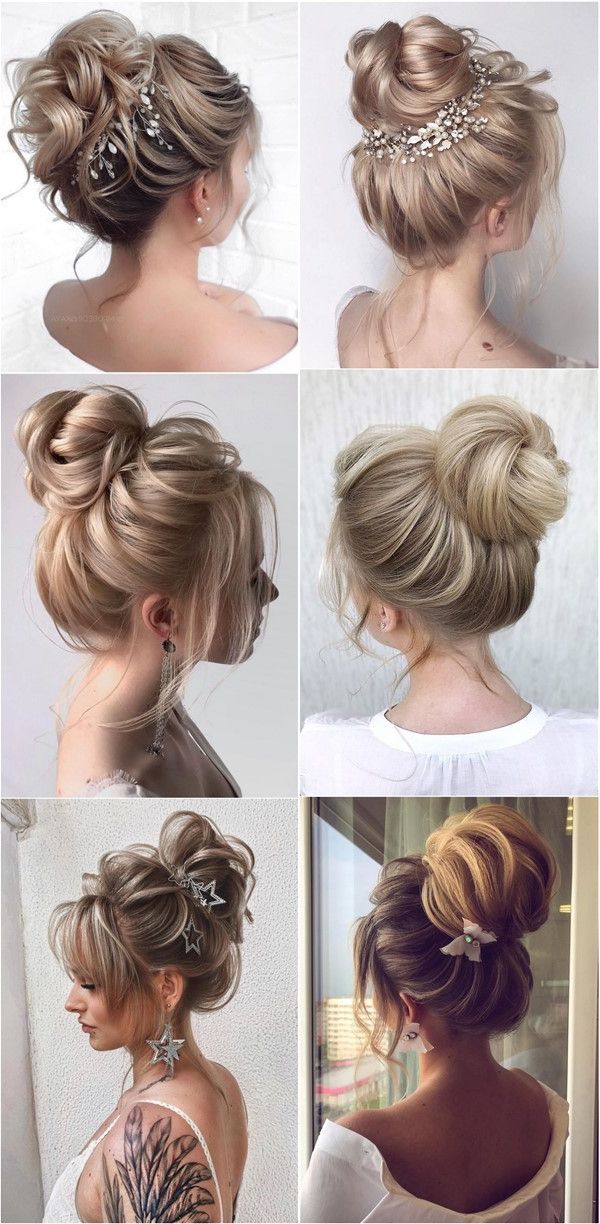 Top 20 Messy High Bun Wedding Hairstyles 2023 Pertaining To Best And Newest High Bun Hairstyles (View 9 of 25)