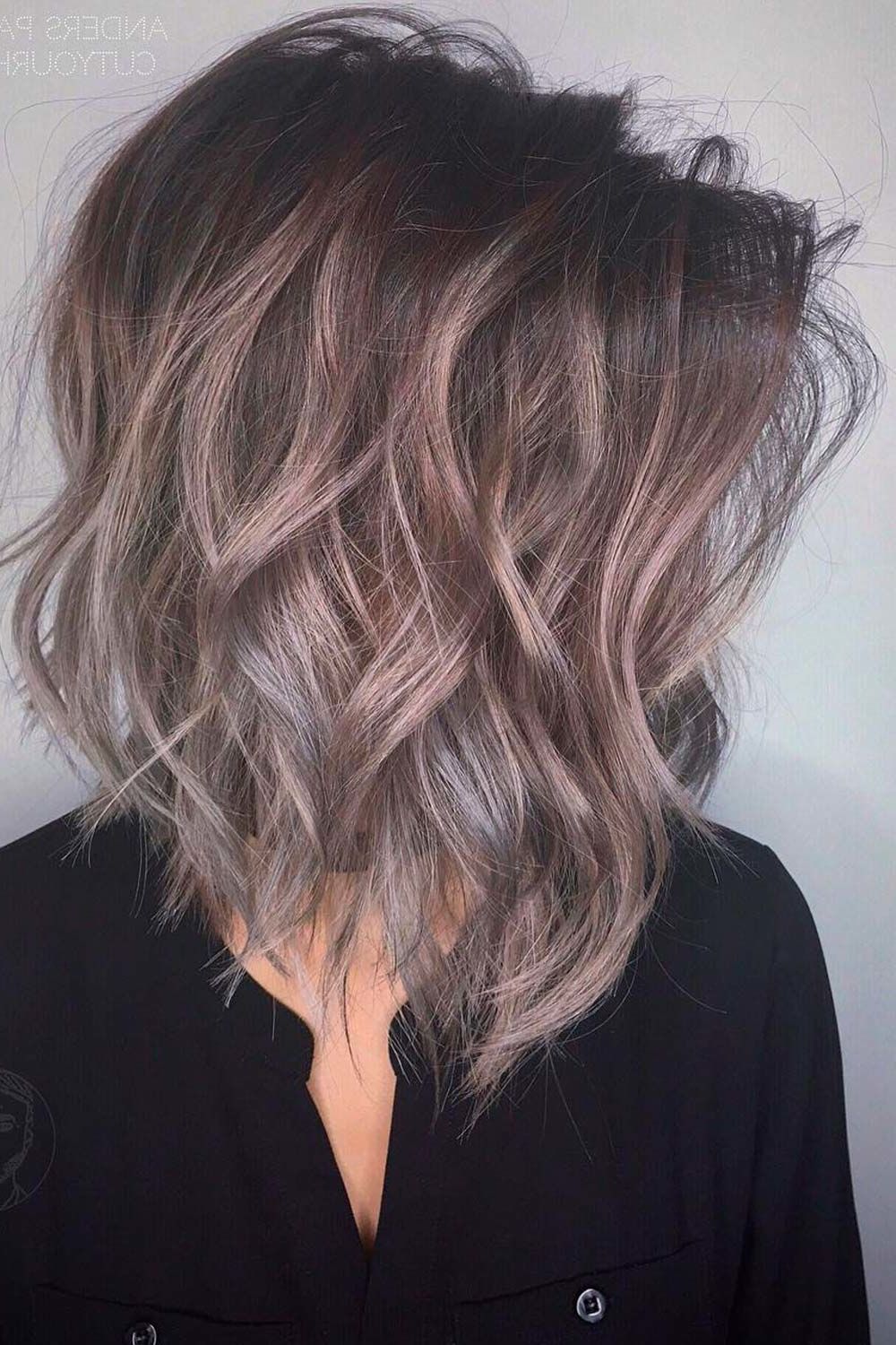 Untraditional Lob Haircut Ideas To Give A Try | Lovehairstyles With Best And Newest Brightened Brunette Messy Lob Haircuts (View 15 of 25)