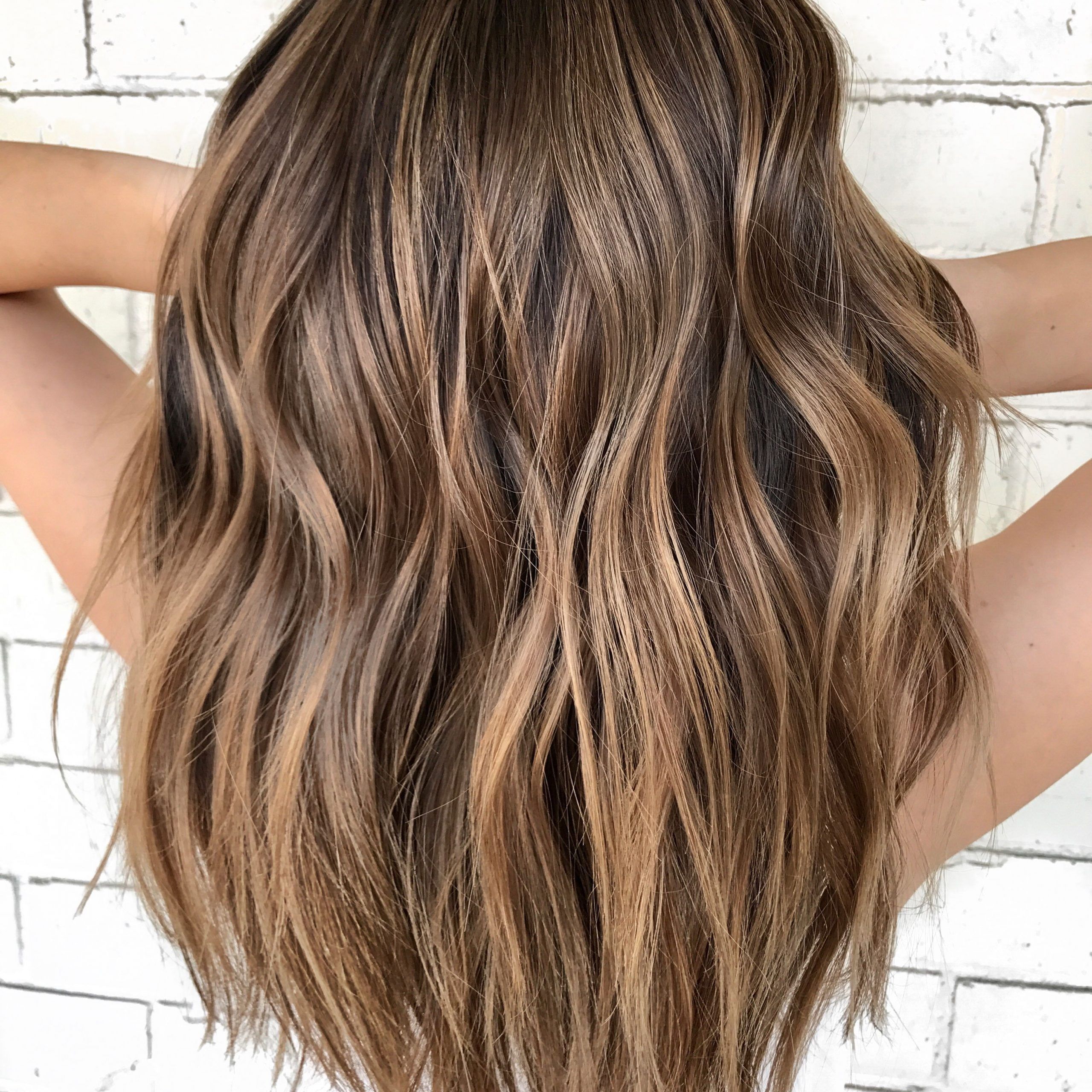 Warm Balayage Hair @nickilynnehair | Hair Color Light Brown, Balayage Hair,  Light Hair Color Regarding Most Current Layered Haircuts With Warm Balayage (View 12 of 25)
