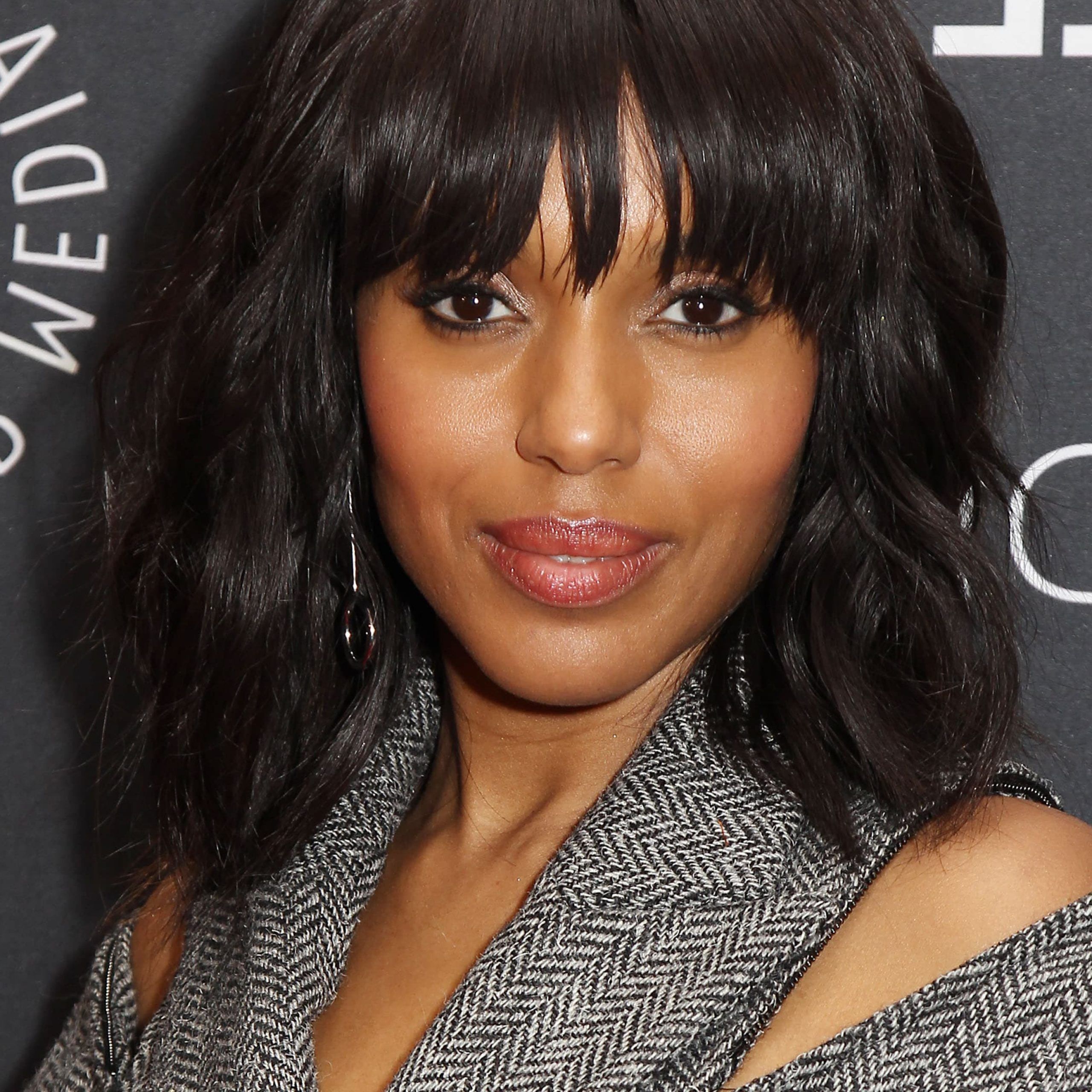 Wavy Hair With Bangs: 7 Star Studded Looks To Try Now With 2018 Medium Length Haircuts With Arched Bangs (View 5 of 25)