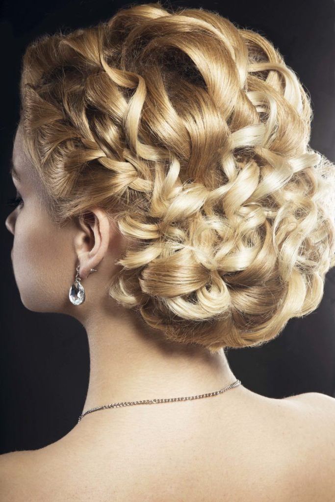 Wedding Updos For Curly Hair: 9 Styles To Inspire Your Wedding Day Look |  All Things Hair Us Pertaining To Recent Wavy Low Updos Hairstyles (View 16 of 25)